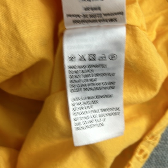 Farm Rio Monstera Yellow Eyelet Puff Sleeve Mini Dress - Picture 7 of 12